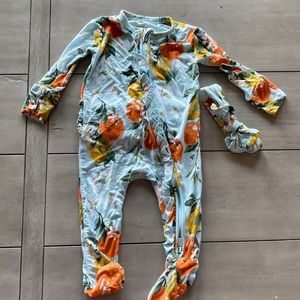 Posh Peanut Girls Footie with Bow